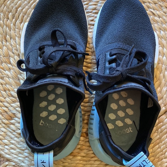 Adidas Women’s NMD R1 Black Ash Grey Sneakers - Picture 8 of 9